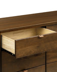 BONDI 6 DRAWER ASSEMBLED DRESSER - NATURAL WALNUT