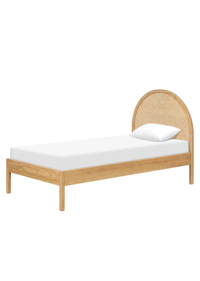 BONDI CANE TWIN BED - HONEY WITH NATURAL CANE
