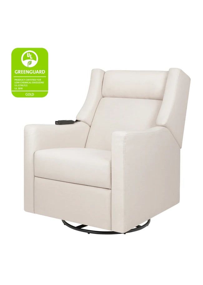 KIWI DELUXE POWER RECLINER AND SWIVEL GLIDER with Heat and Massage - Performance Cream Eco-Weave
