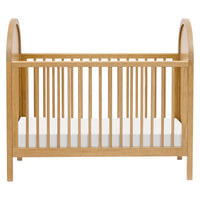 BONDI 3-IN-1 CONVERTIBLE CRIB WITH TODDER CONVERSION KIT - HONEY WITH NATURAL CANE