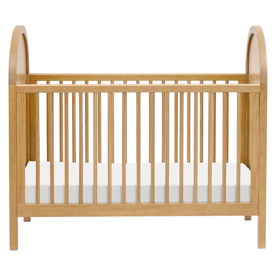 BONDI 3-IN-1 CONVERTIBLE CRIB WITH TODDER CONVERSION KIT - HONEY WITH NATURAL CANE