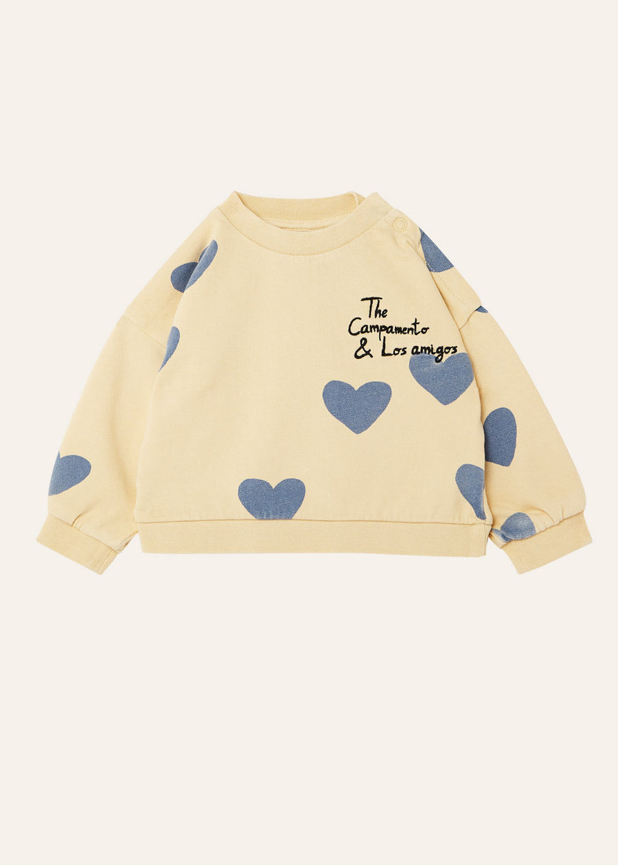 HEARTS CREWNECK SWEATSHIRT
