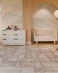 HUDSON 3-IN-1 CONVERTIBLE CRIB WITH TODDLER BED CONVERSION KIT - WASHED NATURAL