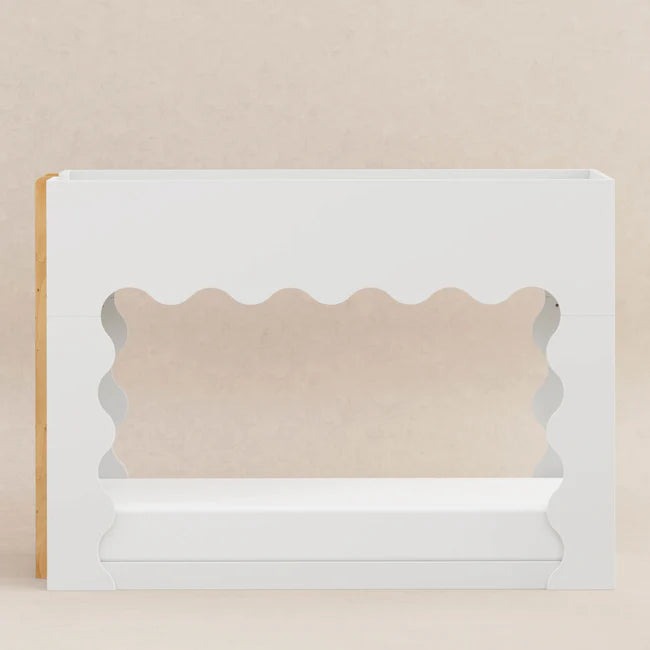 LIDO WAVE CONVERTIBLE BUNK BED - WHITE/HONEY