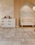 HUDSON 3-IN-1 CONVERTIBLE CRIB WITH TODDLER BED CONVERSION KIT - WASHED NATURAL