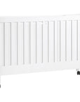 MAKI PORTABLE FOLDING CRIB WITH TODDLER BED CONVERSION KIT - WHITE