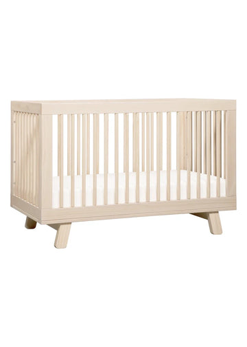 HUDSON 3-IN-1 CONVERTIBLE CRIB WITH TODDLER BED CONVERSION KIT - WASHED NATURAL