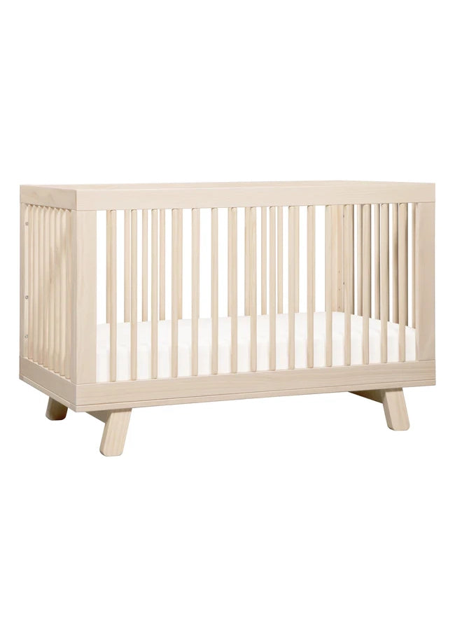 HUDSON 3-IN-1 CONVERTIBLE CRIB WITH TODDLER BED CONVERSION KIT - WASHED NATURAL