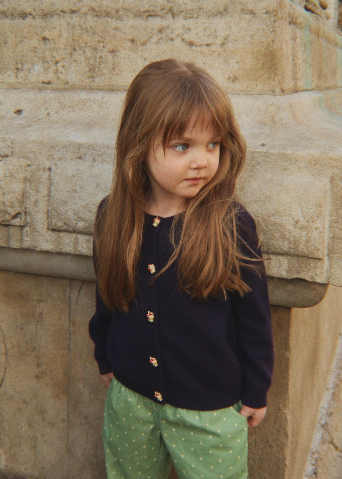 CATTIE KITTY BUTTON CARDIGAN