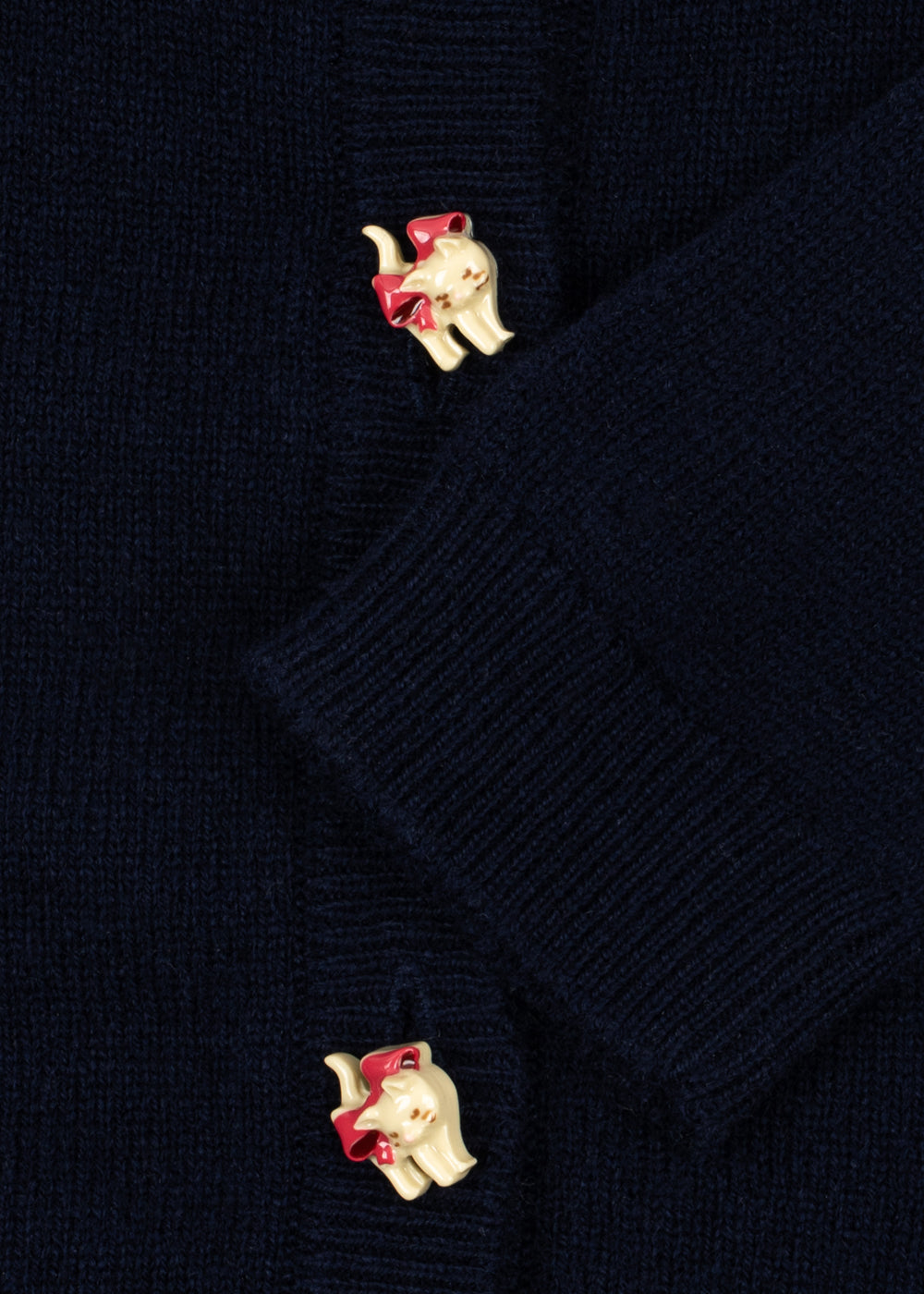CATTIE KITTY BUTTON CARDIGAN