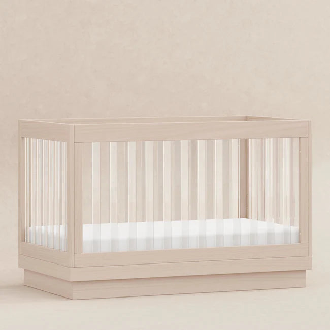 HARLOW 3-IN-1 CONVERTIBLE CRIB WITH TODDLER BED CONVERSION KIT - WASHED NATURAL/ACRYLIC