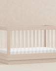HARLOW 3-IN-1 CONVERTIBLE CRIB WITH TODDLER BED CONVERSION KIT - WASHED NATURAL/ACRYLIC
