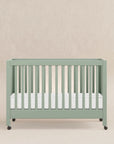 MAKI PORTABLE FOLDING CRIB WITH TODDLER BED CONVERSION KIT - LIGHT SAGE