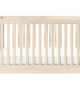 MAKI PORTABLE FOLDING CRIB WITH TODDLER BED CONVERSION KIT - WASHED NATURAL