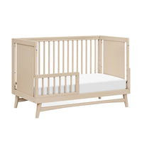 PEGGY 3 IN 1 CONVERTIBLE CRIB WITH TODDLER BED CONVERTIBLE KIT - TAUPE