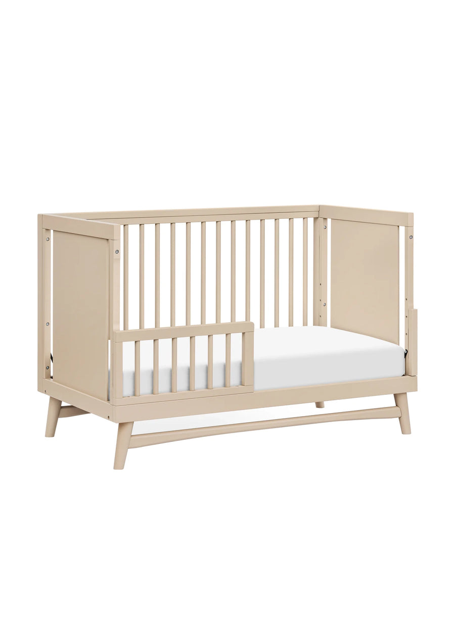 PEGGY 3 IN 1 CONVERTIBLE CRIB WITH TODDLER BED CONVERTIBLE KIT - TAUPE