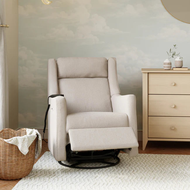 KIWI DELUXE POWER RECLINER AND SWIVEL GLIDER with Heat and Massage - Performance Beach Eco-Weave