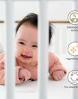 PURE CORE CRIB MATTRESS WITH HYBRID QUILTED WATERPROOF COVER