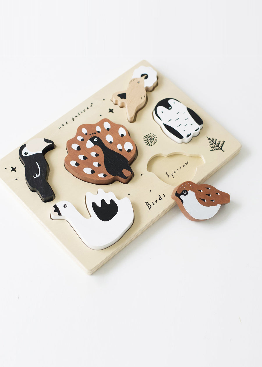 WOODEN TRAY PUZZLE - BIRDS