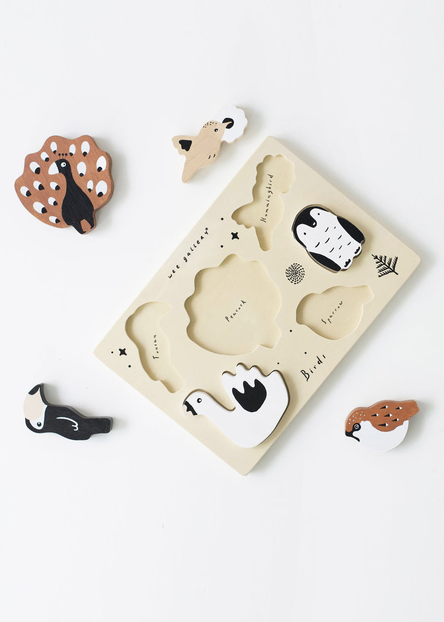 WOODEN TRAY PUZZLE - BIRDS