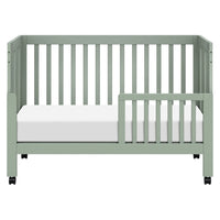 MAKI PORTABLE FOLDING CRIB WITH TODDLER BED CONVERSION KIT - LIGHT SAGE