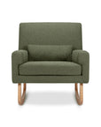 SLEEPYTIME ROCKER IN OLIVE BOUCLE WITH LIGHT LEGS