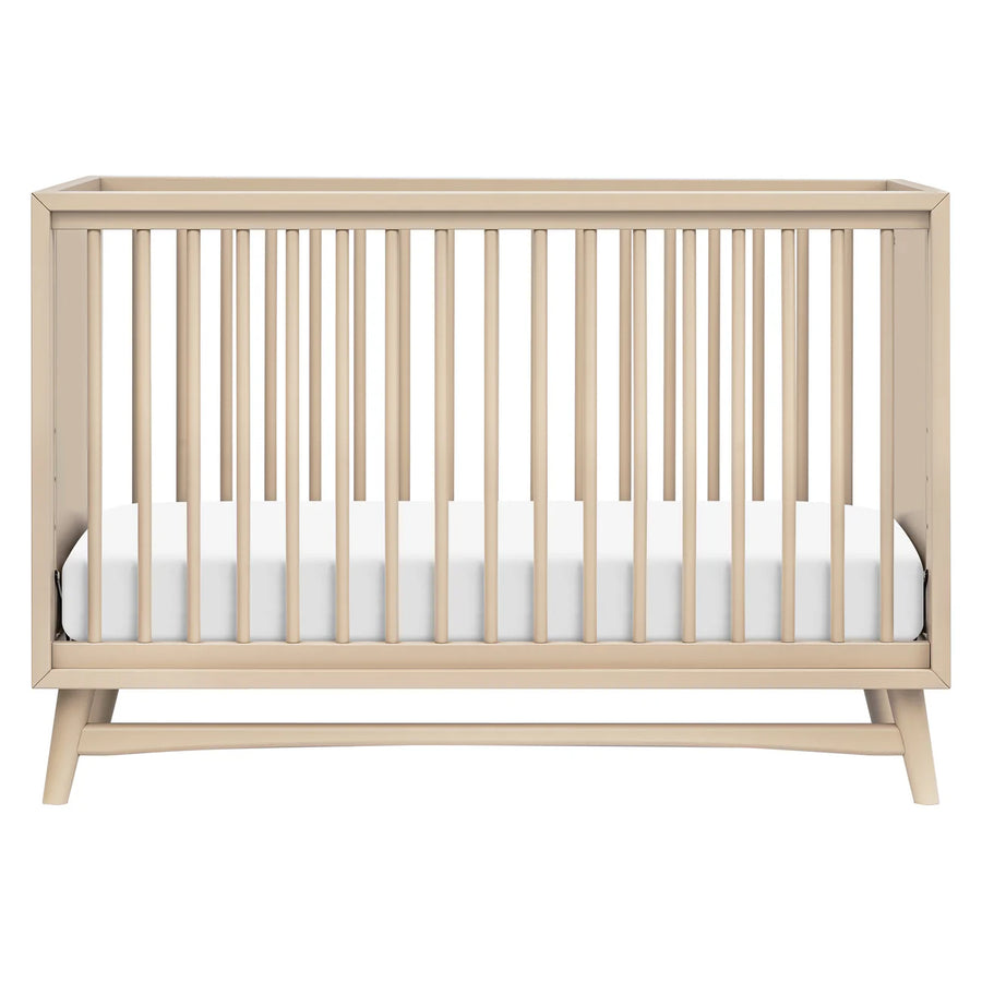 PEGGY 3 IN 1 CONVERTIBLE CRIB WITH TODDLER BED CONVERTIBLE KIT - TAUPE