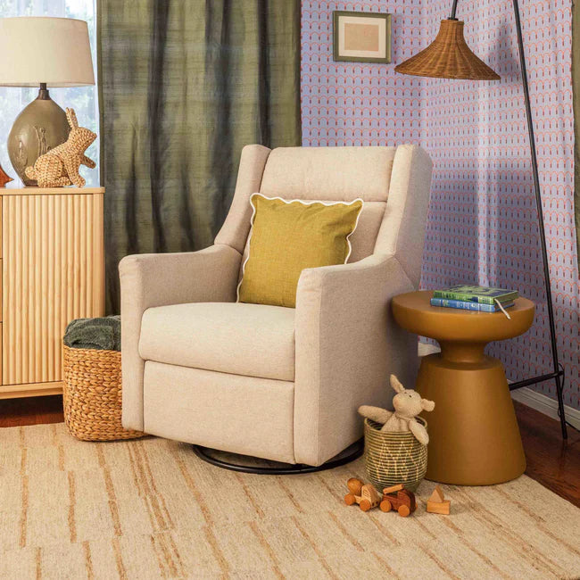 KIWI DELUXE POWER RECLINER AND SWIVEL GLIDER with Heat and Massage - Performance Beach Eco-Weave