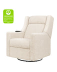 KIWI DELUXE POWER RECLINER AND SWIVEL GLIDER with Heat and Massage - ALMOND TEDDY LOOP