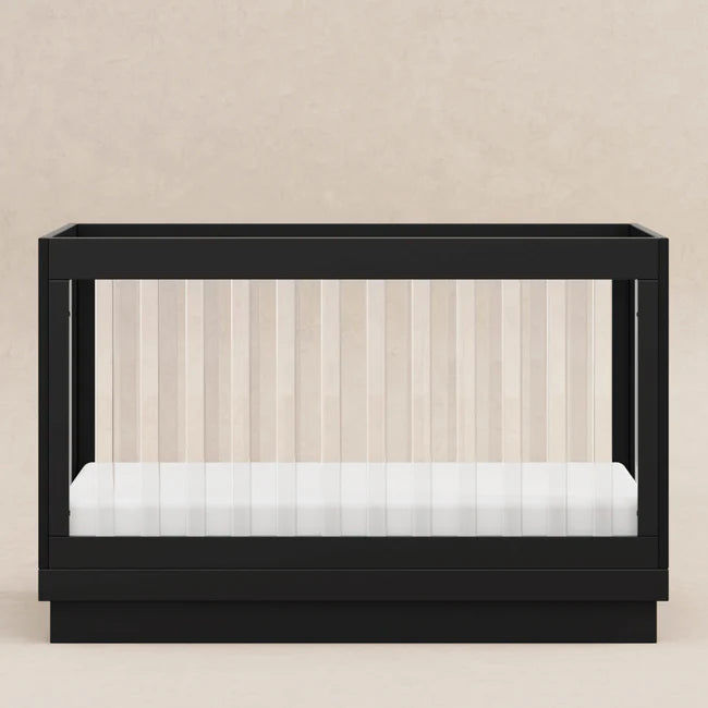 HARLOW 3-IN-1 CONVERTIBLE CRIB WITH TODDLER BED CONVERSION KIT - BLACK