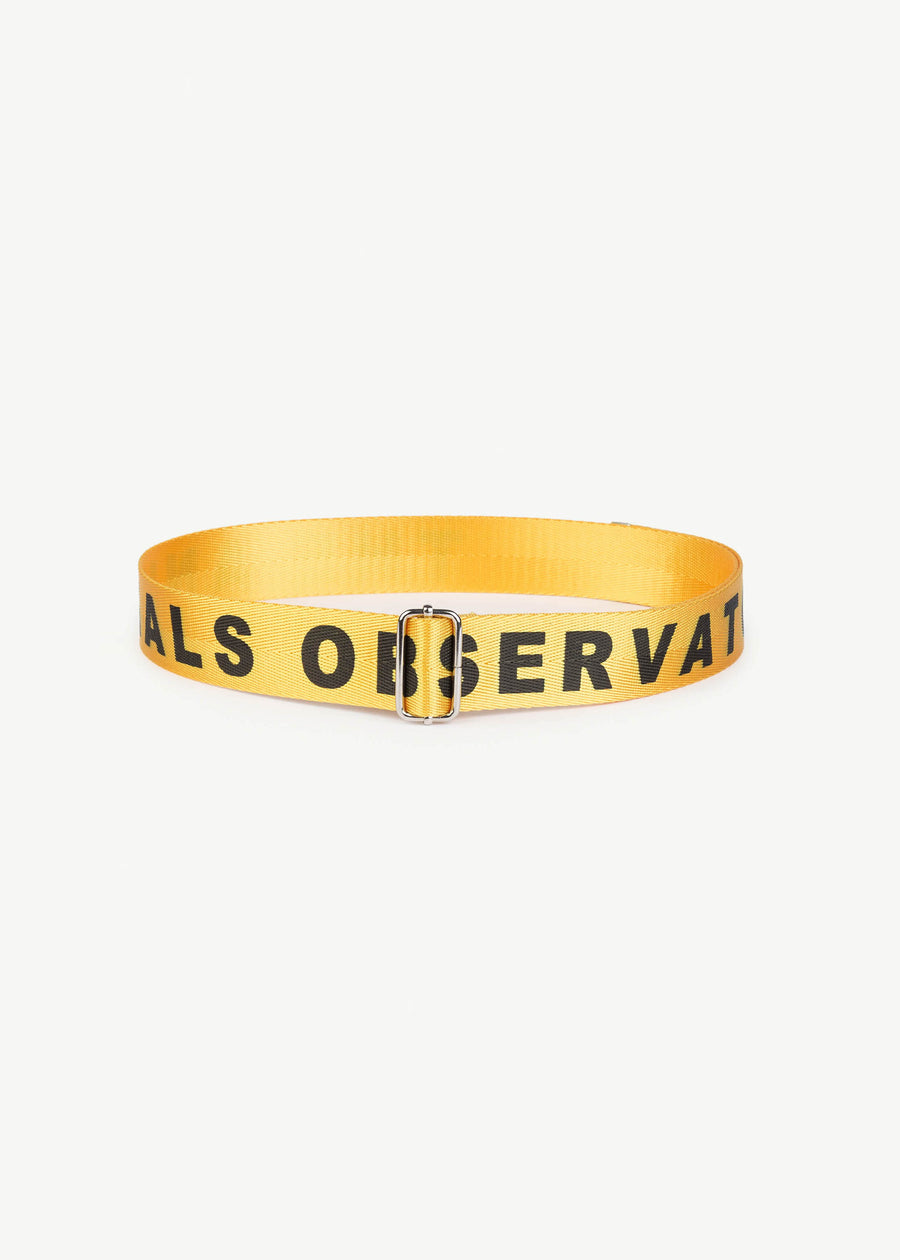 LIZARD LETTERS BELT - YELLOW