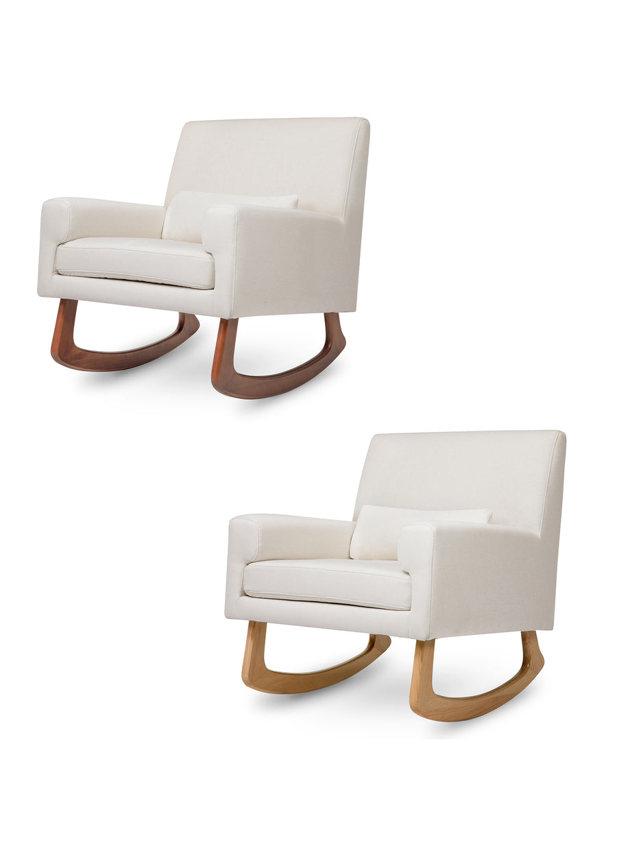 SLEEPYTIME ROCKER IN ECO-PERFORMANCE FABRIC - CREAM - LEG COLOR OPTIONS