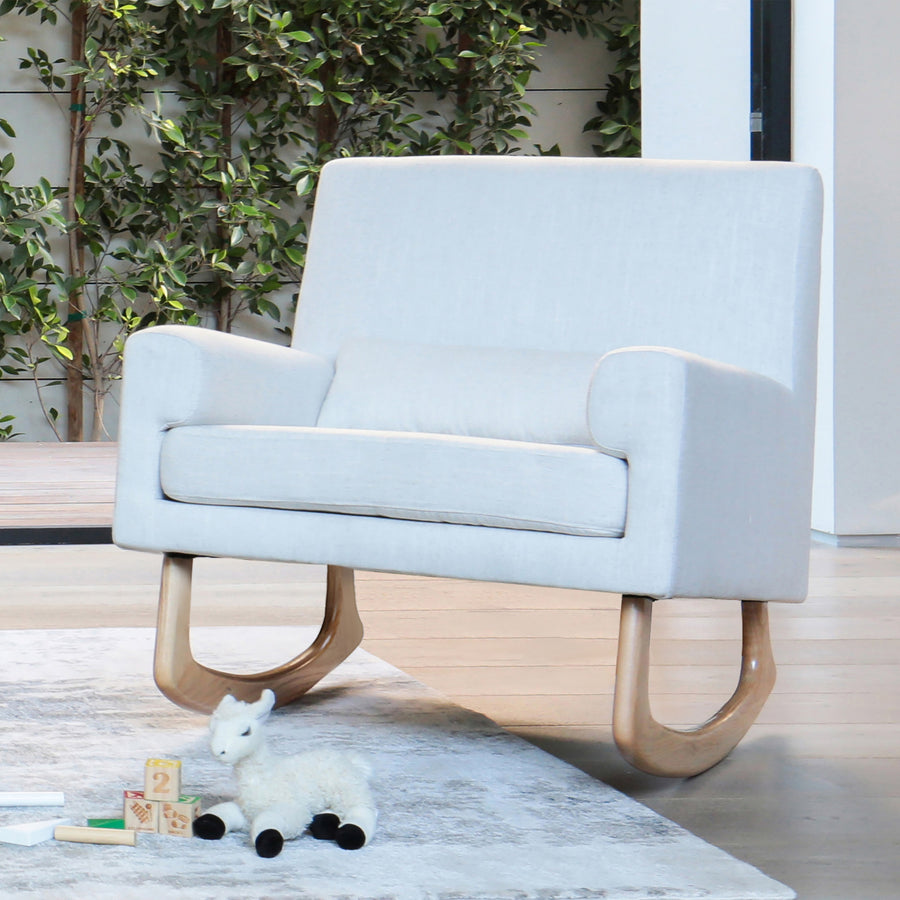 SLEEPYTIME ROCKER IN ECO-PERFORMANCE FABRIC - CREAM - LEG COLOR OPTIONS
