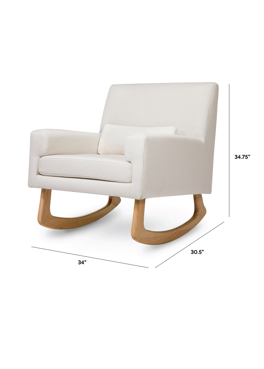 SLEEPYTIME ROCKER IN ECO-PERFORMANCE FABRIC - CREAM - LEG COLOR OPTIONS