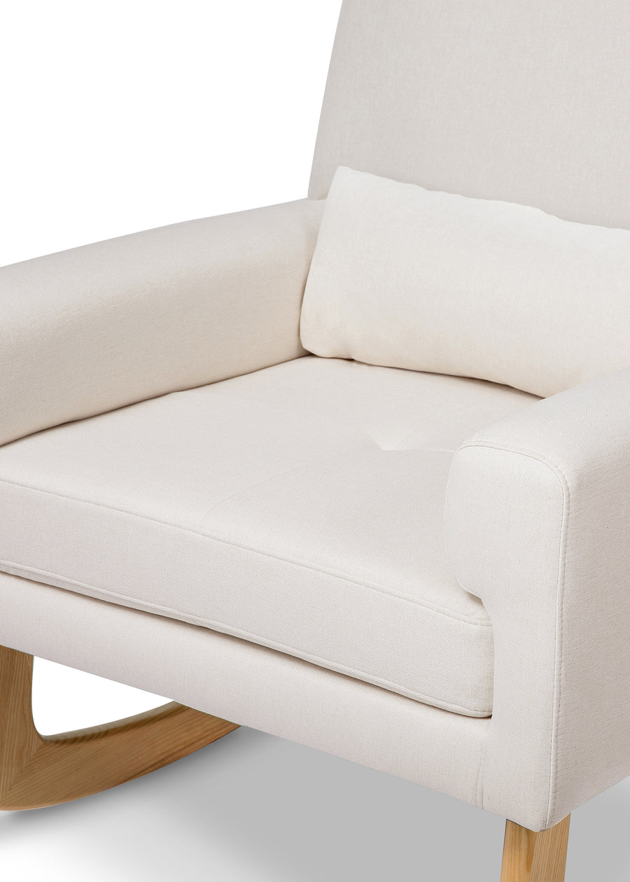 SLEEPYTIME ROCKER IN ECO-PERFORMANCE FABRIC - CREAM - LEG COLOR OPTIONS