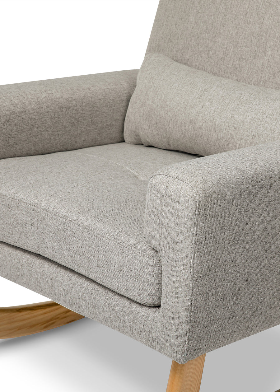 SLEEPYTIME ROCKER IN ECO-PERFORMANCE FABRIC - GREY - LEG COLOR OPTIONS