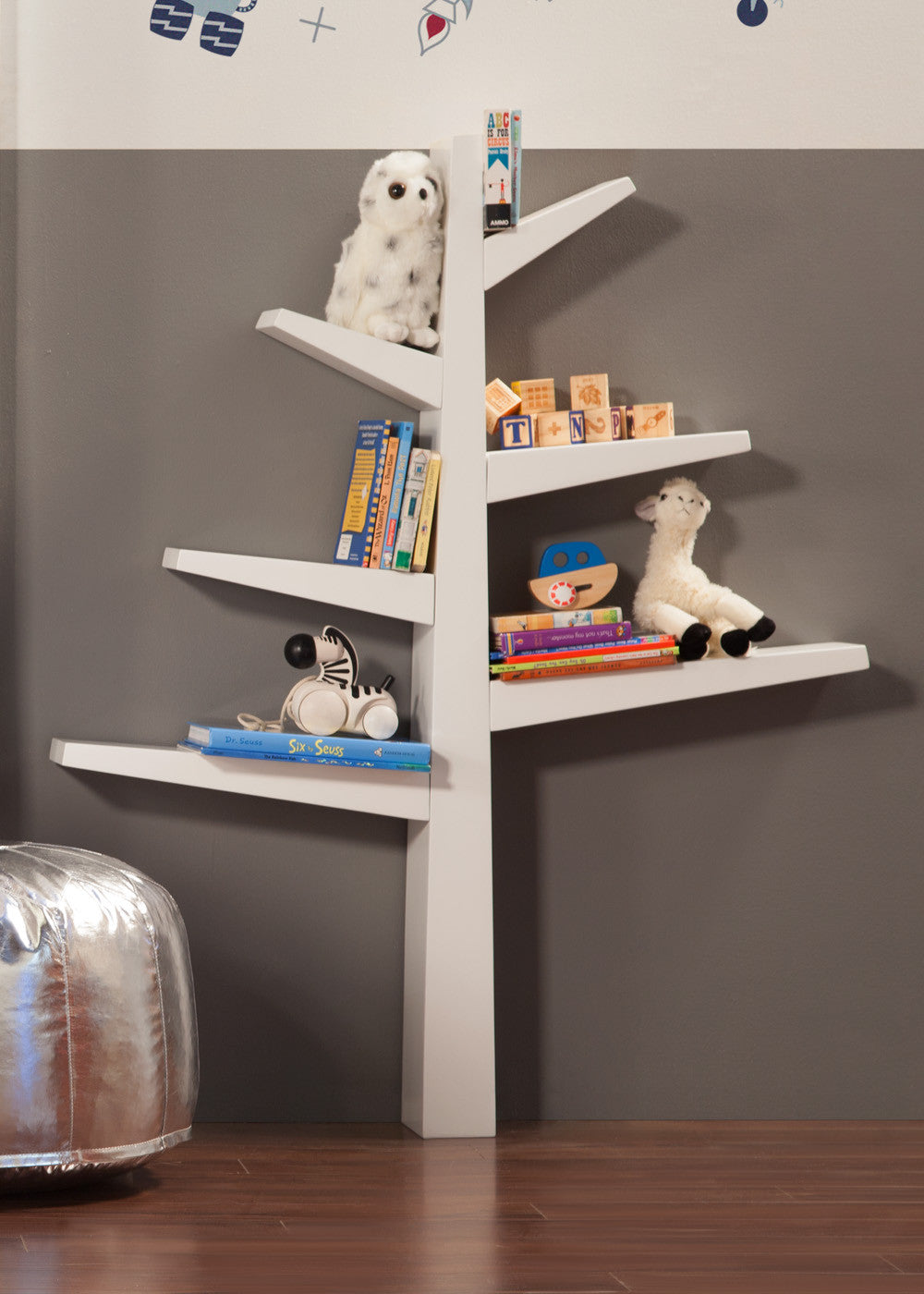 SPRUCE TREE BOOKCASE - WHITE
