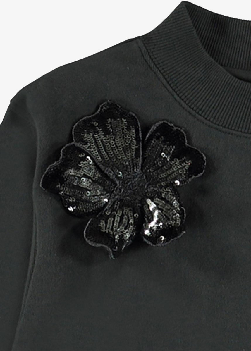 MARGE SEQUIN FLOWER SWEATSHIRT