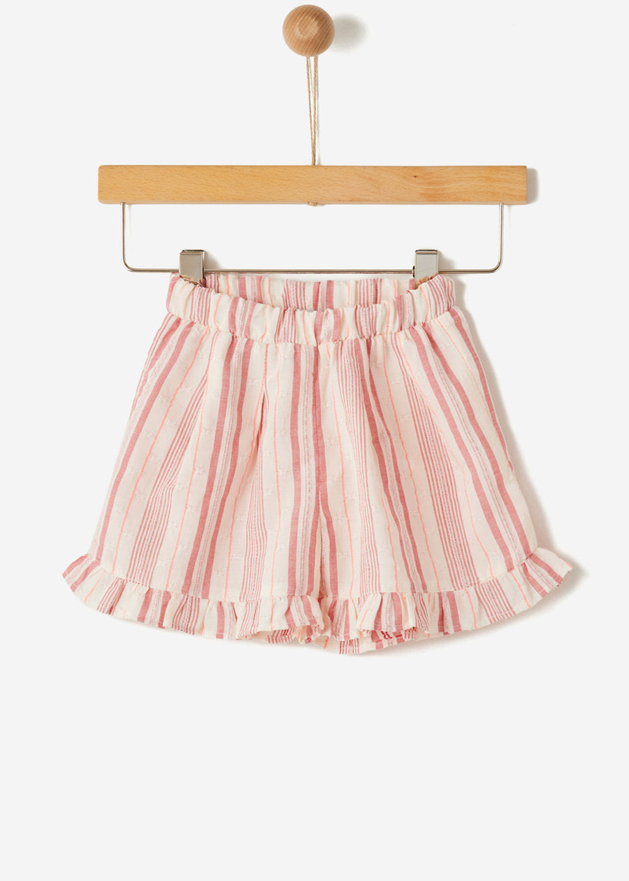 FRILLED STRIPE SHORT