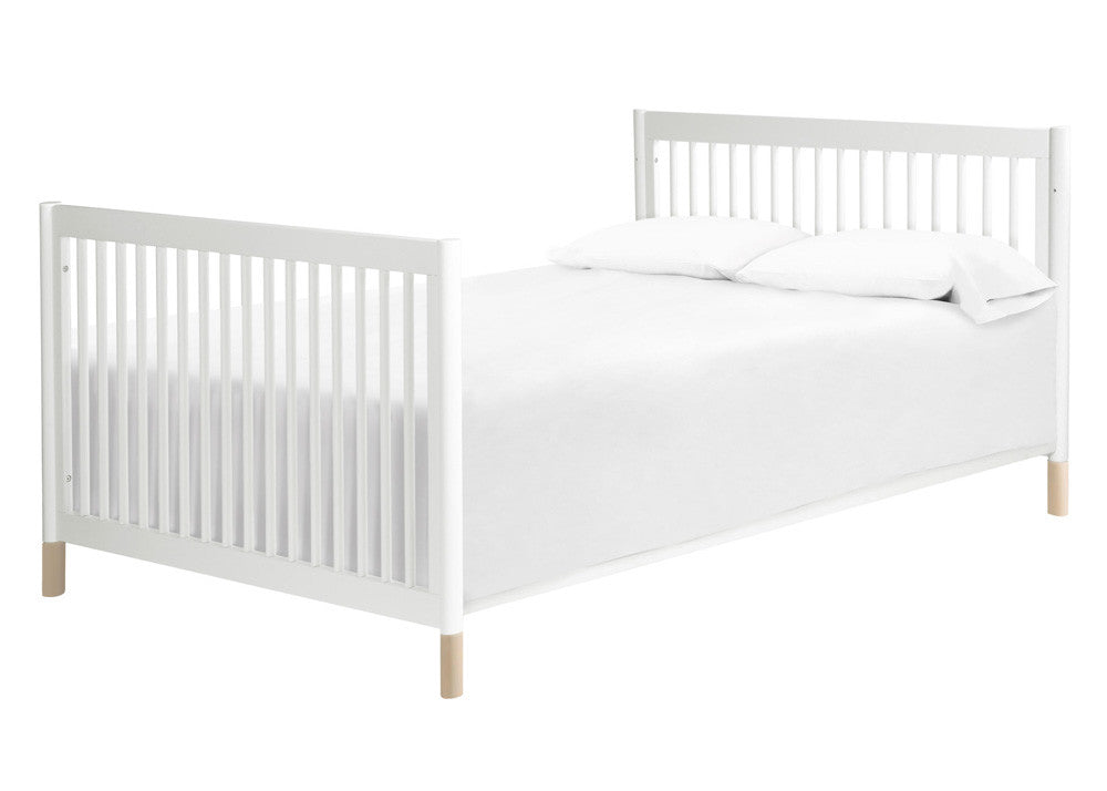 GELATO 4-IN-1 CONVERTIBLE CRIB WITH TODDLER BED CONVERSION KIT - WHITE