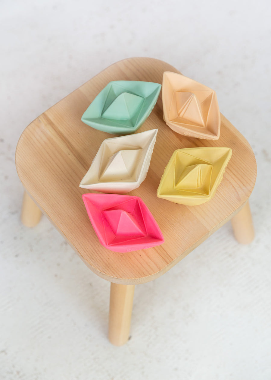 ORIGAMI BOAT BATH TOY - MINT