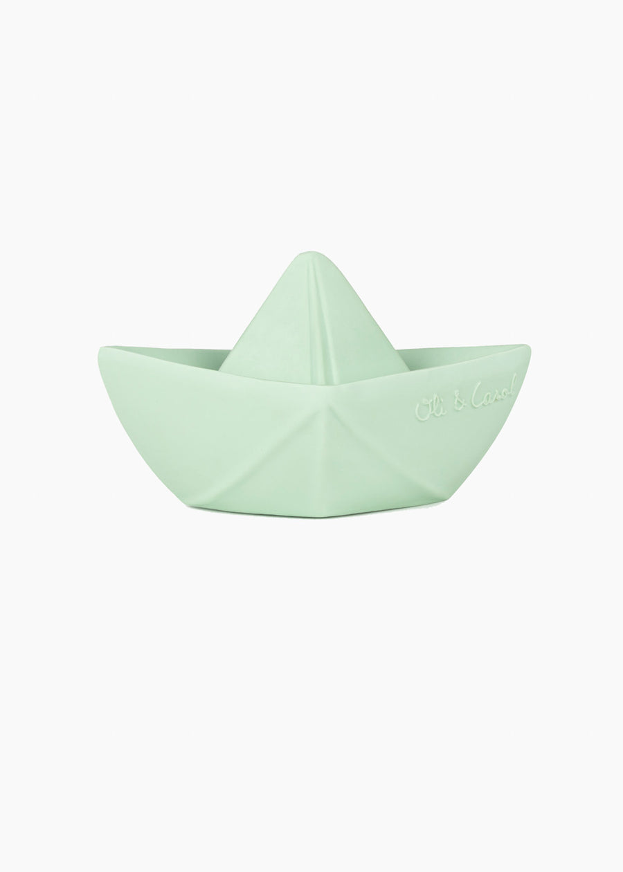 ORIGAMI BOAT BATH TOY - MINT