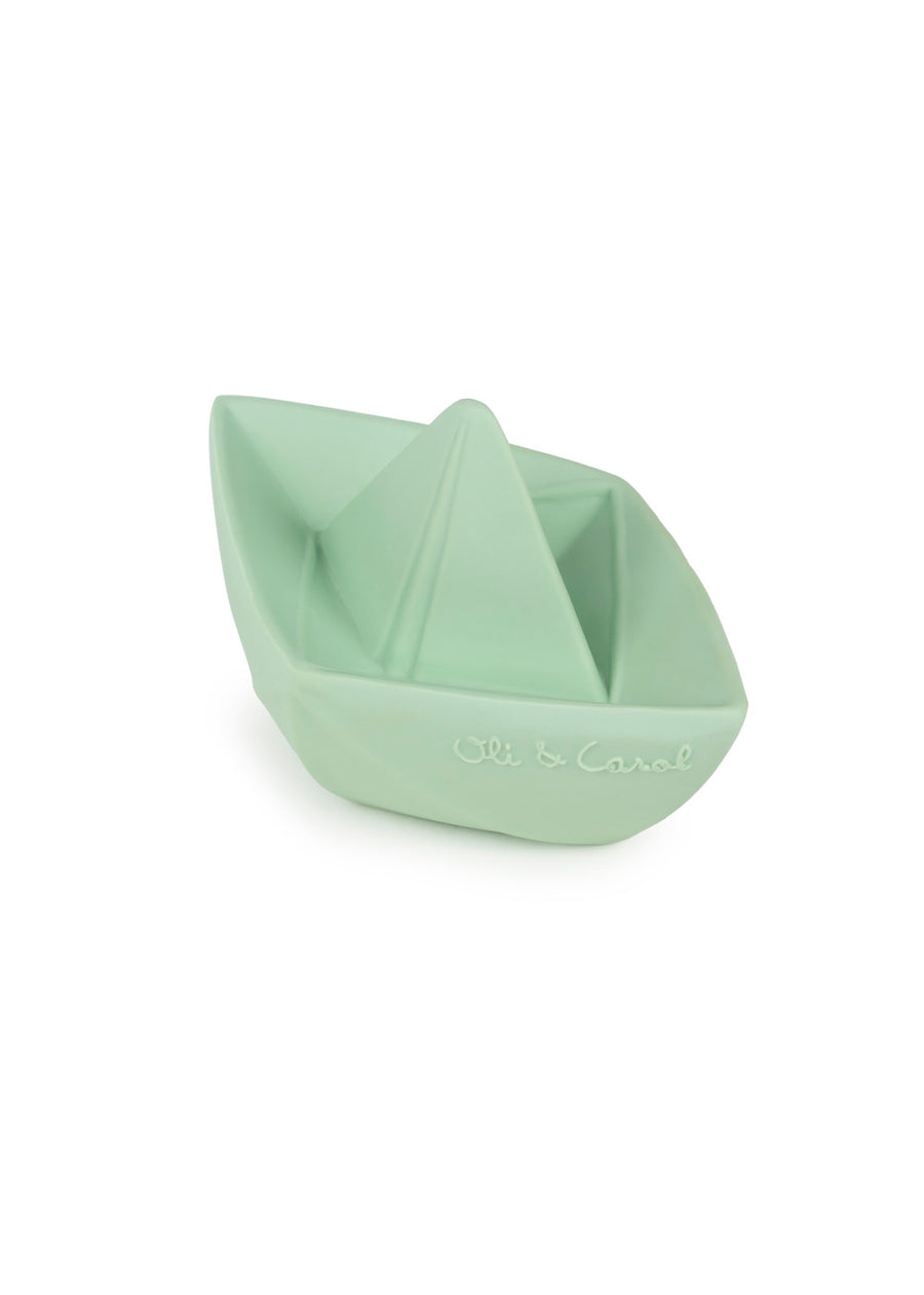 ORIGAMI BOAT BATH TOY - MINT