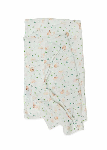 LUXE MUSLIN SWADDLE - BUNNY MEADOW