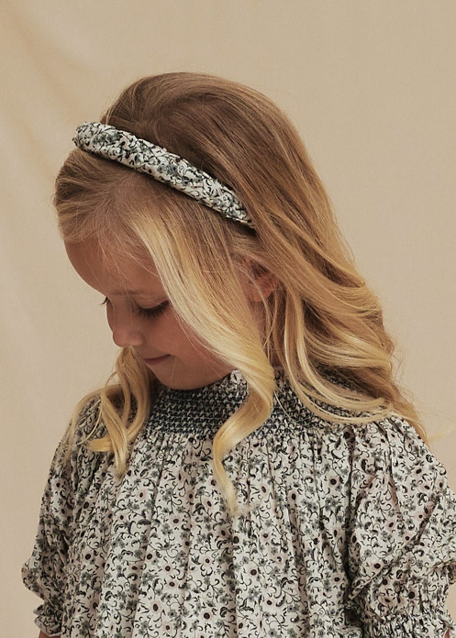 BRAIDED HEADBAND - BLUE MEADOW