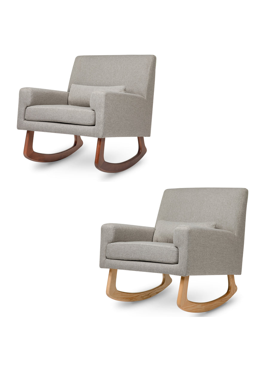 SLEEPYTIME ROCKER IN ECO-PERFORMANCE FABRIC - GREY - LEG COLOR OPTIONS