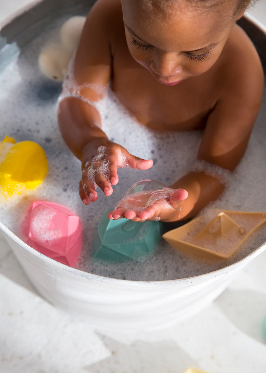 ORIGAMI BOAT BATH TOY - MINT