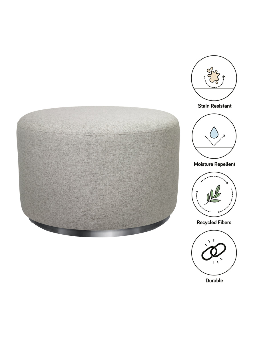 TUBA GLIDING OTTOMAN IN ECO-PERFORMANCE FABRIC - COLOR OPTIONS