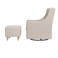 TOCO SWIVEL GLIDER AND OTTOMAN IN ECO-PERFORMANCE FABRIC