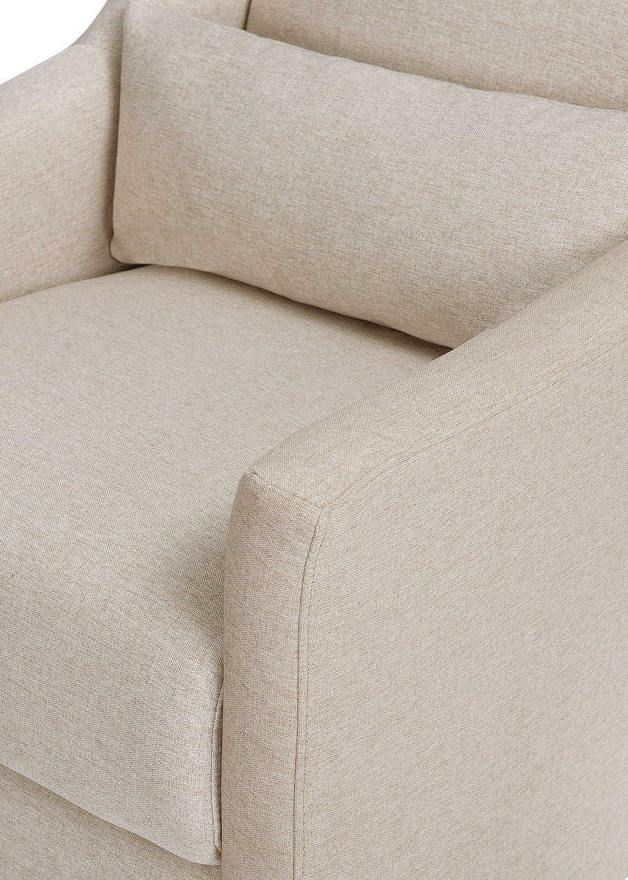 TOCO SWIVEL GLIDER AND OTTOMAN IN ECO-PERFORMANCE FABRIC